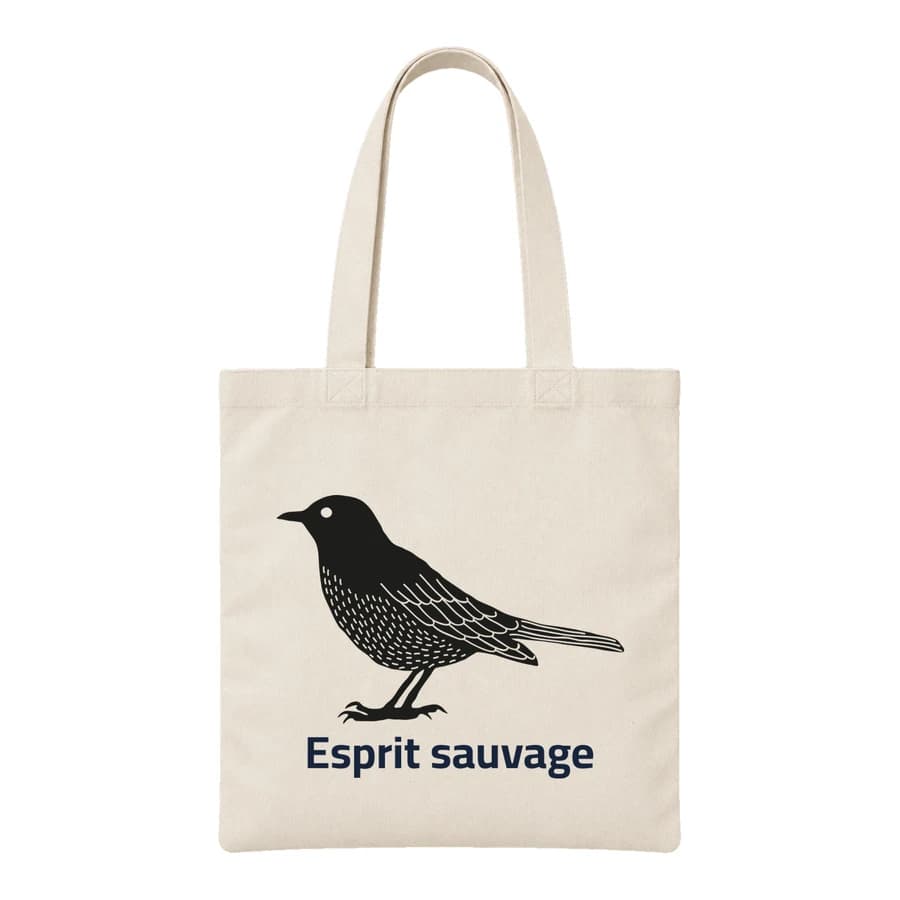 Tote bag — Oiseau — الأمام — طبيعي